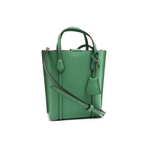 TORY BURCH Perry Тисненая кожа Тоут Сумка Сумка для покупок Сумка через плечо Сумка Мини Женская Зеленая