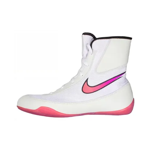 Nike Machomai 2 SE Амортизация Износостойкие Высокие Кроссовки для Тренировок Унисекс Белый Розовый