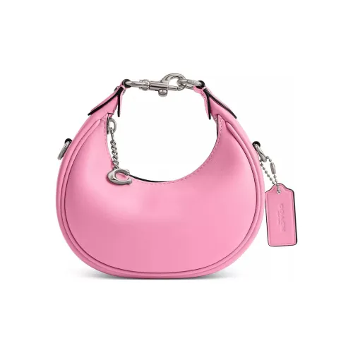 COACH JONIE Сумка из кожи Полумесяц Сумка через плечо Сумка мини Женская Ярко-розовая