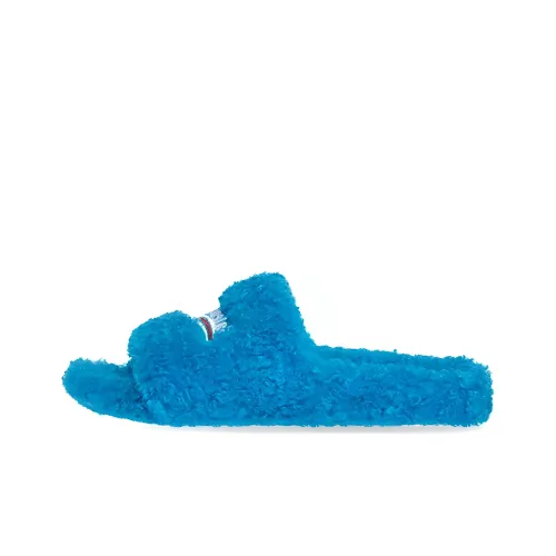 Balenciaga Furry Мода Тапочки Женские Синие