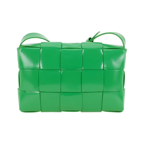 Bottega Veneta Cassette Телячья кожа Тофу Сумка Ручная Сумка через плечо Сумка через плечо Женская Попугай Зеленый