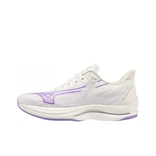 Mizuno Wave Rebellion Sonic Амортизаторы Shock противоскользящие низкий топ беговые кроссовки женские белый фиолетовый