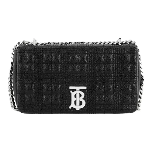 Burberry Lola Сумка Lambskin Crossbody Сумка через плечо Женская Черная
