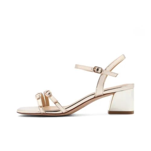 BELLE One Ремешок Сандалии 5CM Женские Золото Серебро