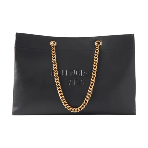 Balenciaga Сумка Tote из коровьей кожи сумка для покупок сумка большая женская черная