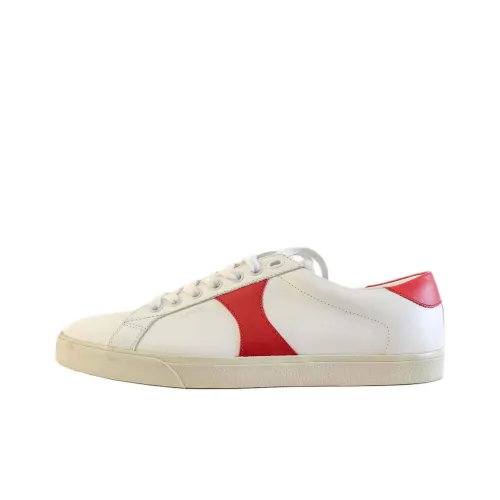 CELINE Triomphe Low Топ Скейтборд Кроссовки Мужские Белый Красный