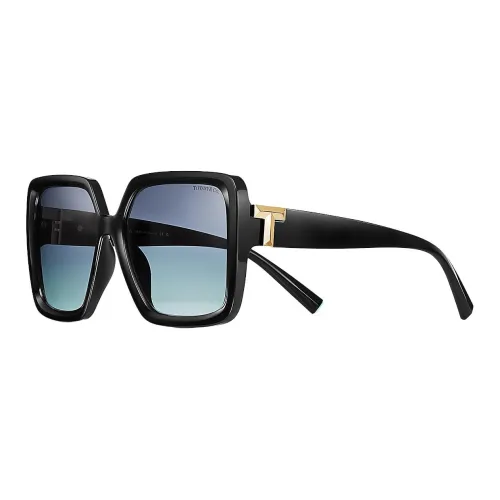 TIFFANY CO. Металлический ацетат Квадратные Солнцезащитные очки Женские Черные
