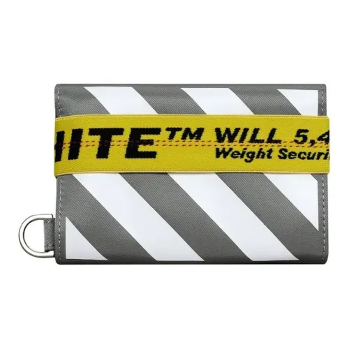 Off Белый Полиамид Кошелек Унисекс Серый Белый