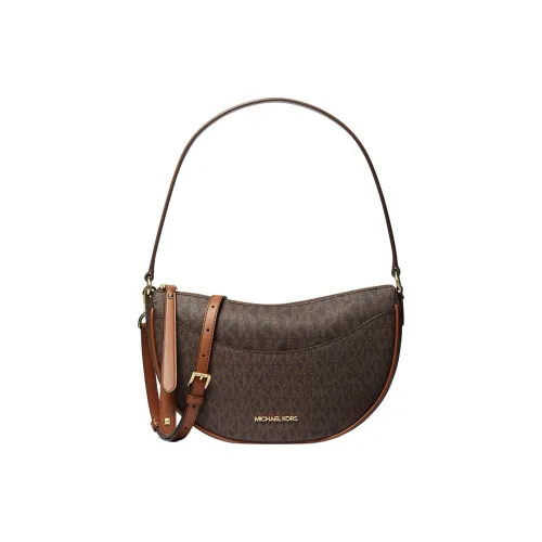 MICHAEL KORS Dover Холст Сумка через плечо Средняя Женская Коричневая