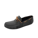 Черная обувь, поверхность и верблюжий цвет, шнуровка