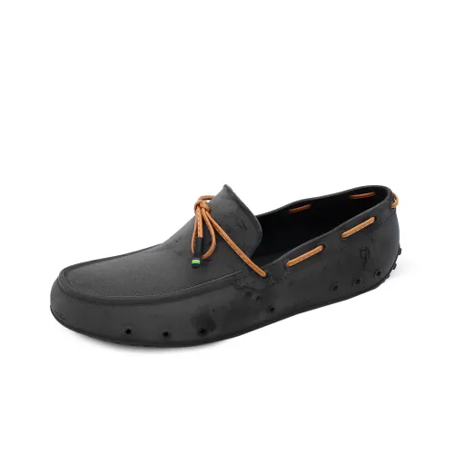 Cacatoès Лоферы на резиновой подошве Черный Обувь Поверхность & Верблюжий Кружево Вверх Унисекс