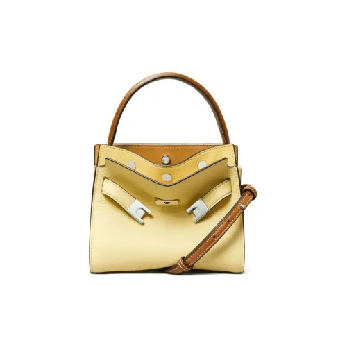 TORY BURCH Lee Radziwill Кожа Сумка через плечо Женская Лимонно-желтая