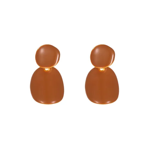 WAW Серьги с золотым покрытием медный глазурь капля женские