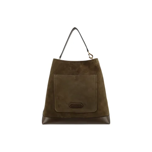 TOM FORD Замша Сумка через плечо Сумка Мужская Зеленая