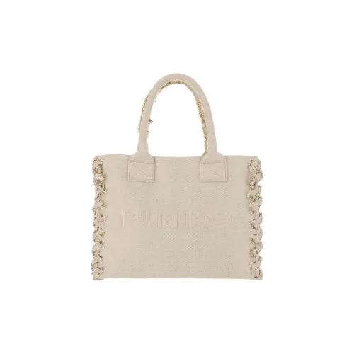 PINKO Хлопок Тоут Сумка Сумка для покупок Сумка на плечо Сумка Женская Бежевая