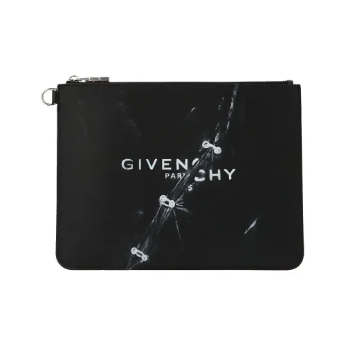 GIVENCHY Коровья кожа Клатч Большой Унисекс Черный