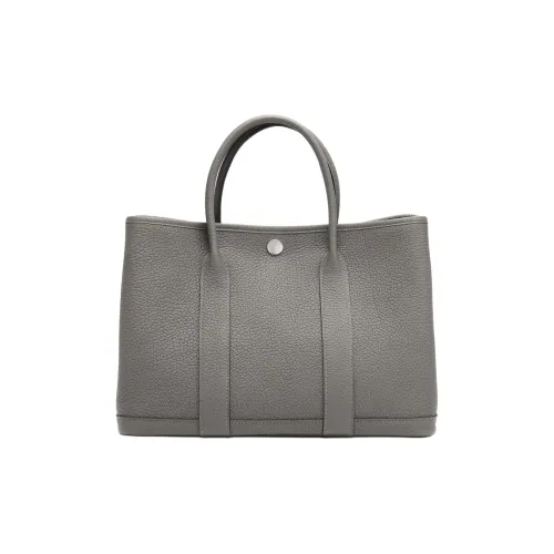 HERMES Garden Party Negonda Телячья кожа Сумка через плечо Унисекс 0L Grismeyer Дождевой облачный серый