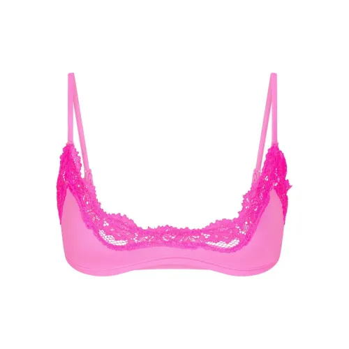 SKIMS FITS EVERYBODY Кружево Scoop Бюстгальтер Женский Toffee Tonal Ириска Цвет