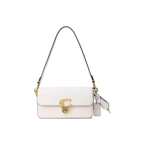 COACH Studio Коровья кожа Портативная сумка через плечо маленькая сумка через плечо женская белая