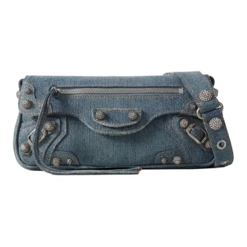 Balenciaga Le Cagole Denim Сумка через плечо Женская Синяя