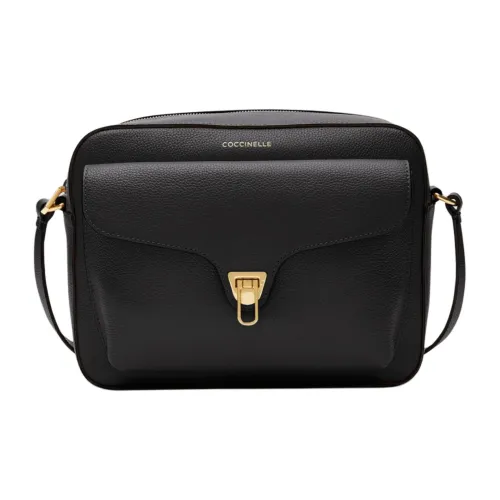 COCCINELLE GRAIN LEATHER Сумка через плечо Средняя Женская Черная