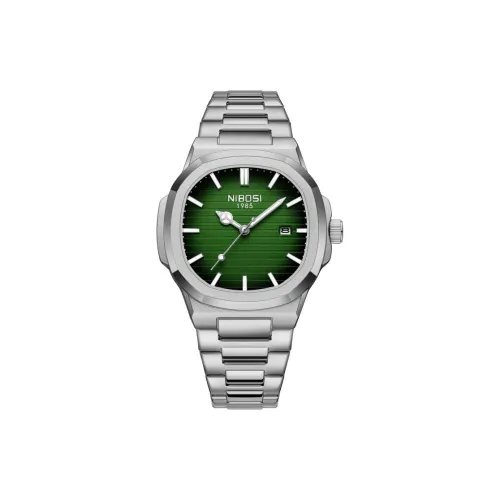 NIBOSI 1985 Кварцевый механизм нержавеющая сталь ремешок мужские часы синий циферблат