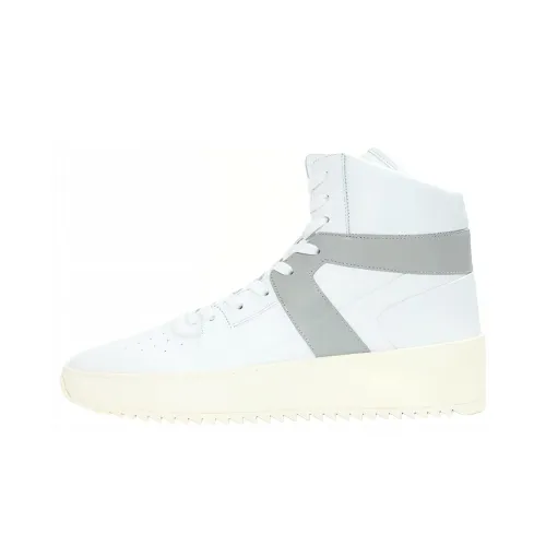 Fear Of God Slip-resistant Abrasion-resistant High Top Skateboard Shoes Men's White Страх перед Богом Противоскользящие Устойчивые к истиранию Высокие Топы Скейтборд Кроссовки Мужские Белые