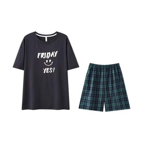 Tianmicat Silent Wind Series Пижамный комплект Мужской Черный