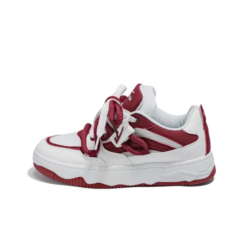 Warrior Скейтборд Кроссовки Низкие Белые Красные Унисекс