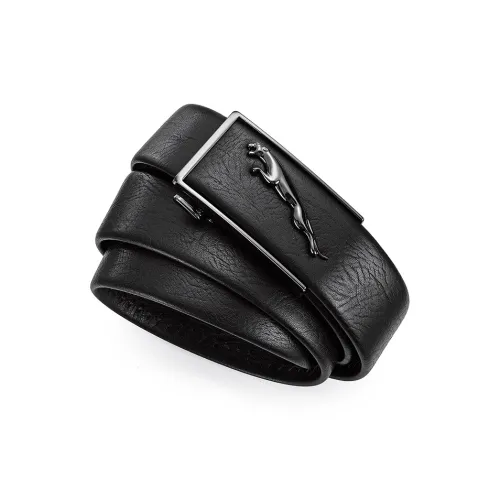 JAGUAR Ремни из натуральной коровьей кожи мужской черный ширина 3,5 см