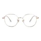 Прозрачные оправы с золотыми подкладками