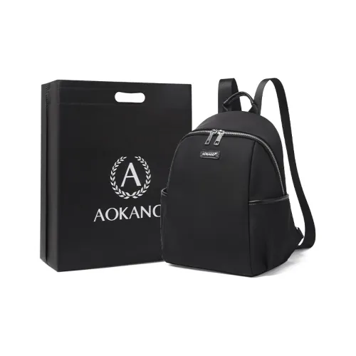AOKANG Ткань Рюкзак Средний Унисекс Классический Черный
