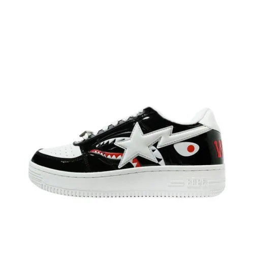 A BATHING APE BAPE STA Low Топ Скейтборд Кроссовки Унисекс Черный