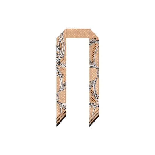 LOUIS VUITTON Шелковые шарфы Женские Бежевый