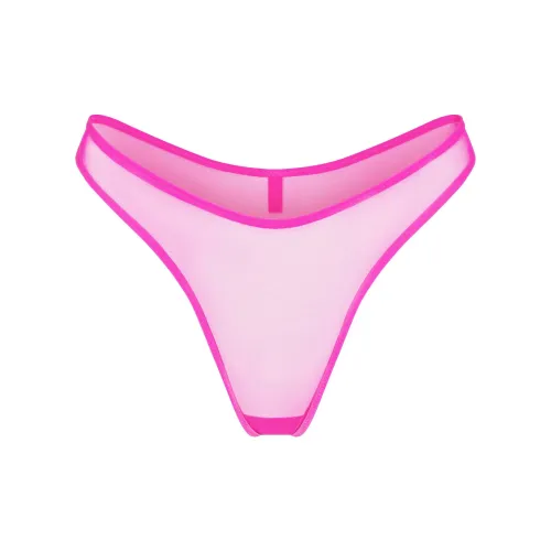 SKIMS ULTRA Fine Mesh String Трусики Женские 1 Пачка Фуксия Фуксия