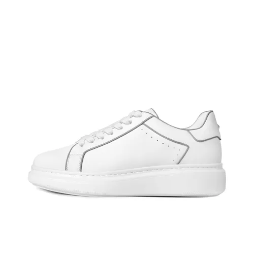 THOM WILLS Модный Флуоресцентный Белый Кроссовки Скейтборд Мужской Белый