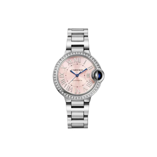 CARTIER Автоматический Механический Movement Женские Часы из коллекции Blue Balloon, 33 мм, розовый