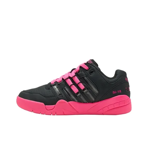 K·SWISS Скейтборд Кроссовки Low Топ Чисто Черный/Неон Розовый Женские