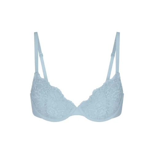 SKIMS FITS EVERYBODY Кружево T Рубашка Бюстгальтер Женские Деним Деним