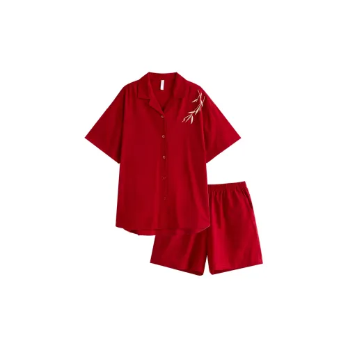 Same Language Пижамный комплект женский красный