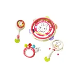 【Розовый Кролик】4-предметный набор (тамбурина + шкатулка + шейкер + шкатулка)