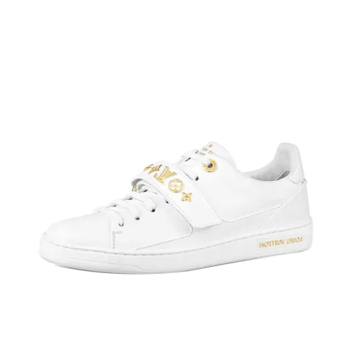 LOUIS VUITTON Frontrow Low Топ Стильные Скейтбординги Женские Белые