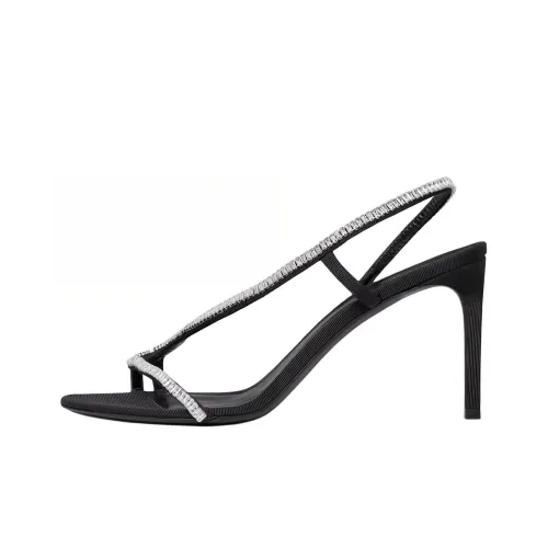 CELINE One Sandals Strap 8,5cm Women's Black
