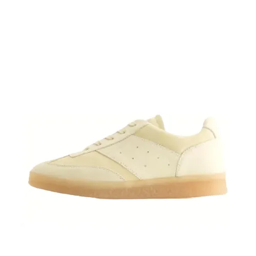 MM6 Maison Margiela совместные низкие кроссовки для скейтбординга женские бежевые