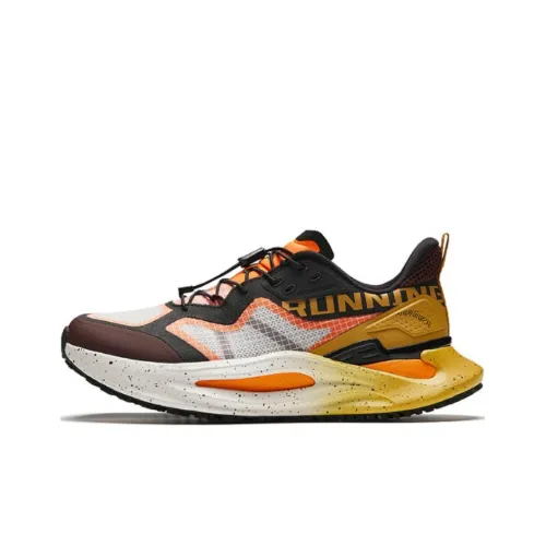 ANTA Противоскользящие амортизирующие низкие беговые кроссовки для мужчин белые черные оранжевые