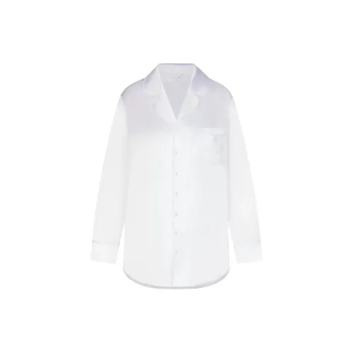 SKIMS Wedding Dress Series HOTEL SHINE BUTTON UP SLEEP DRESS Women's SNOW Снег