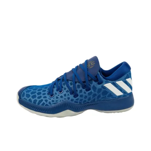 Adidas Harden B E Амортизаторы Shock противоскользящие устойчивые к истиранию низкий топ баскетбольные кроссовки мужской синий белый