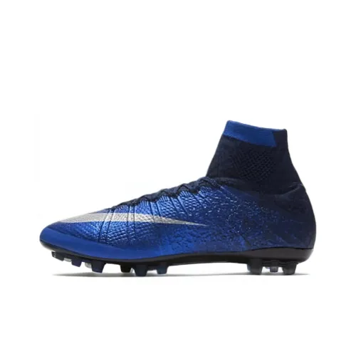 Nike CR7 Series AG Artificial Grass Slip-Resistant Breathable Lightweight Football Cleats Men's Blue Найк CR7 Series AG Искусственная трава Противоскользящие Дышащие Легкие Футбольные бутсы Мужские Синие