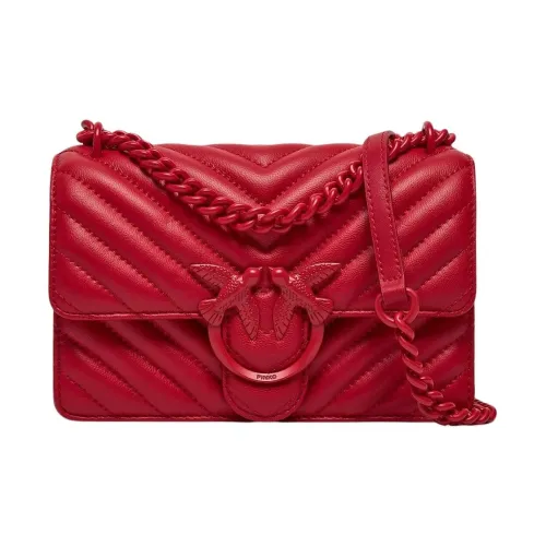 PINKO Love Series Кожа Сумка через плечо Сумка на плечо Женская Красная