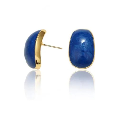 Exhibition Медные серьги-гвоздики женские